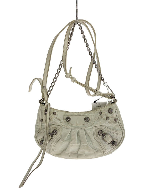 Shoulder Bag Leather White Solid Color 695814 Designer Handbag