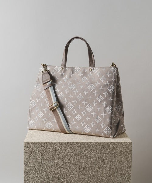 2-way Bag Beige Free Size Womens Tote Shoulder Bag Casual Everyday Use