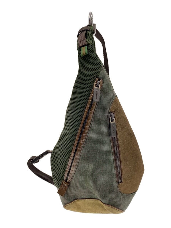 Miu Miu Archive Mesh Suede Body Bag Shoulder Sling Bag Designer Crossbody Mixed