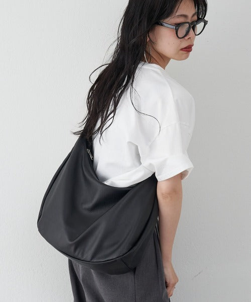 Shoulder Bag Womens Free Size Black Leather Handbag Everyday Use