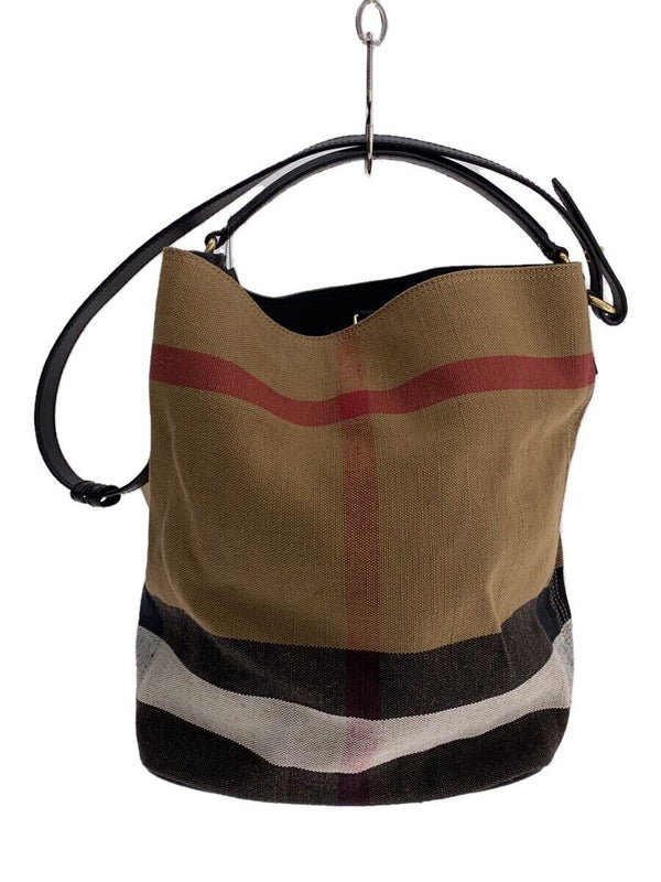 Shoulder Bag 3945726 Canvas Brown Check Designer Handbag Womens