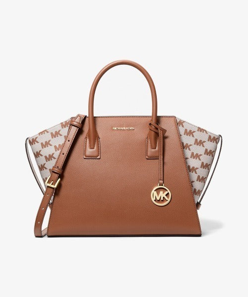 2-way Bag Brown Leather Satchel Free Size Womens Designer Handbag