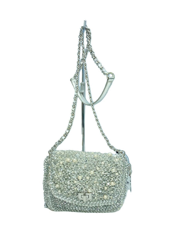 Anteprima Wire Bag Perla Glitter Chain Shoulder Bag Pvc Silver Party Evening