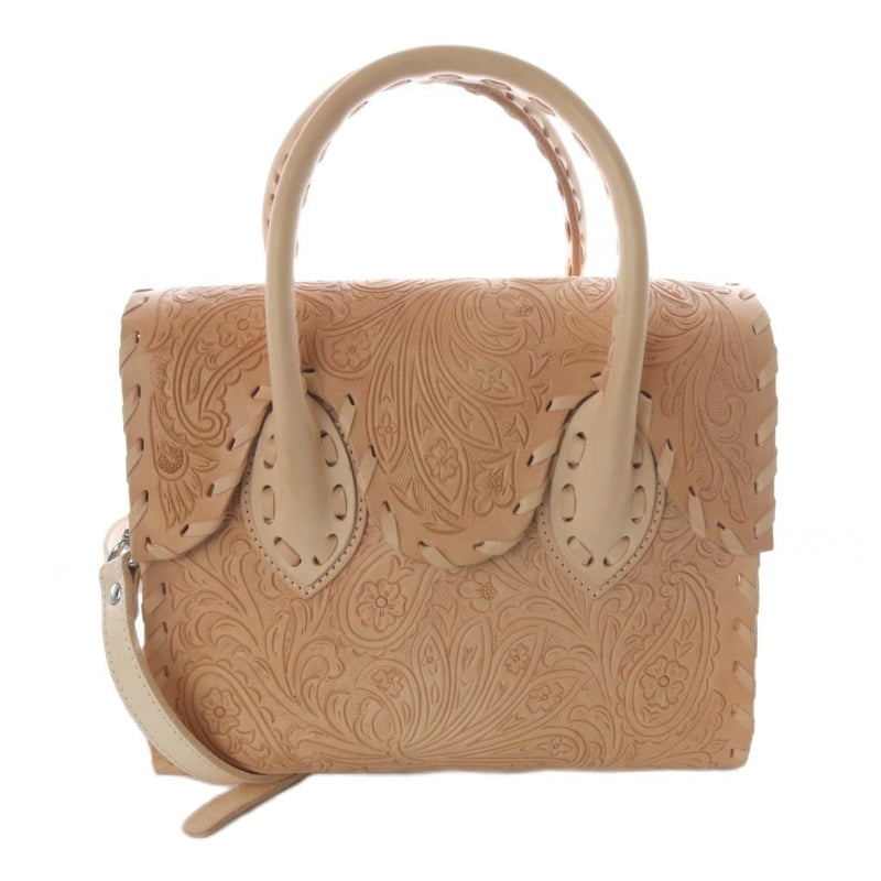 Rs Handbag-he 2-way Bag Salmon Pink Leather