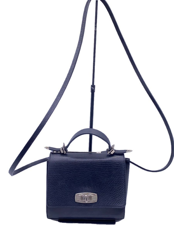 Toga Pulla Shoulder Bag Black Leather Purse Solid Color Fashion Handbag