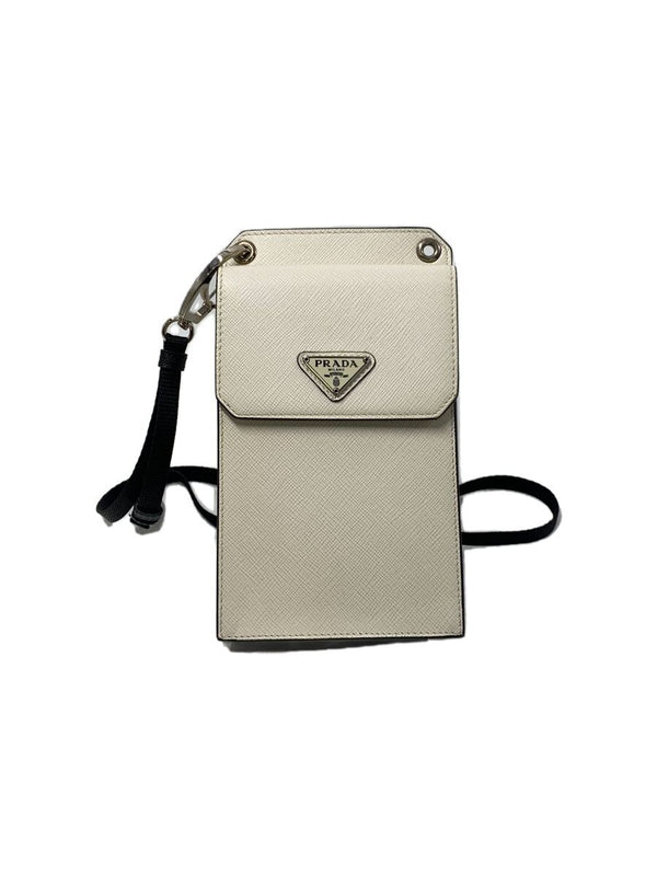 Prada Saffiano Phone Case Shoulder Bag White Designer Crossbody Bag For Women