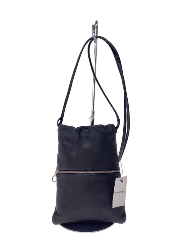 Leather Shoulder Bag Black Minimalist Everyday Carry Simple Elegant Design