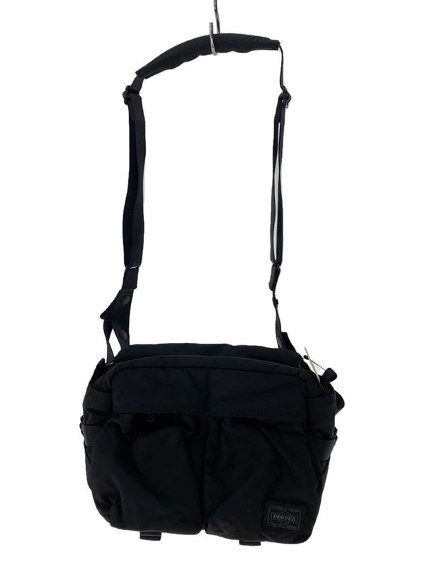 Porter Senses Shoulder Bag 672-27803 Black Pvc Messenger Bag Solid Color