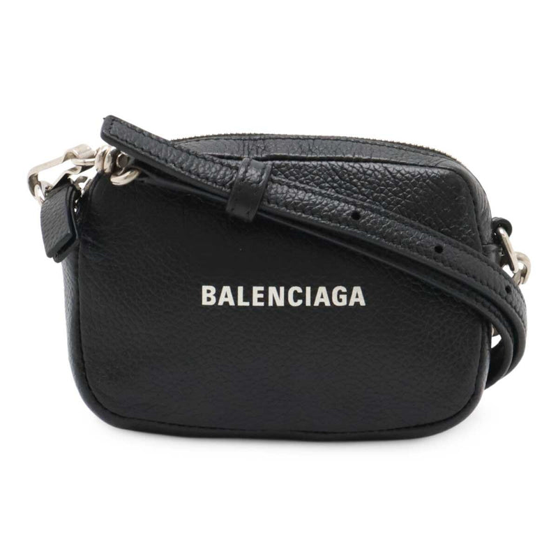 Cash Mini Pouch Shoulder Bag Crossbody Leather Black 640539 Designer