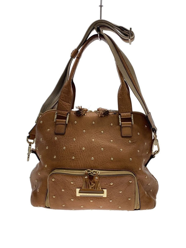 Anya Hindmarch Shoulder Bag Brown Solid Leather Tote Designer Handbag