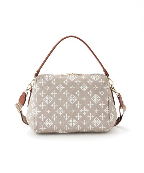 2-way Bag Beige Womens Tote Free Size Versatile Handbag Shoulder Bag