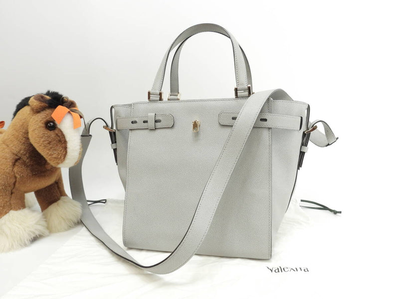 B Cube Embossed Leather Light Gray Handbag With Strap Crossbody Bag @