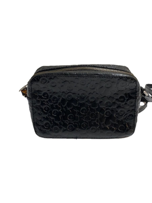 Marimekko Shoulder Bag Black Leather Purse Designer Handbag Everyday Carry