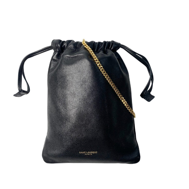 Mini Chain Shoulder Bag 640714 Black Leather Crossbody For Women