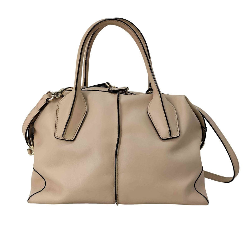 Tods D-bag D-styling Large 2-way Bag Womens Used Vintage Leather Handbag 0646