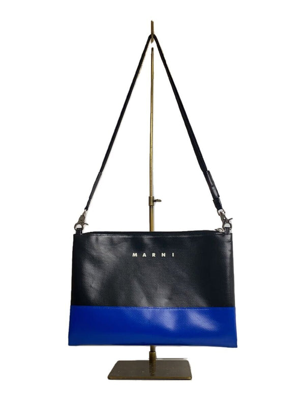 Marni Tribeca Shoulder Bag Sbmq0044a0p3572 Black Pvc Designer Bag Solid Color