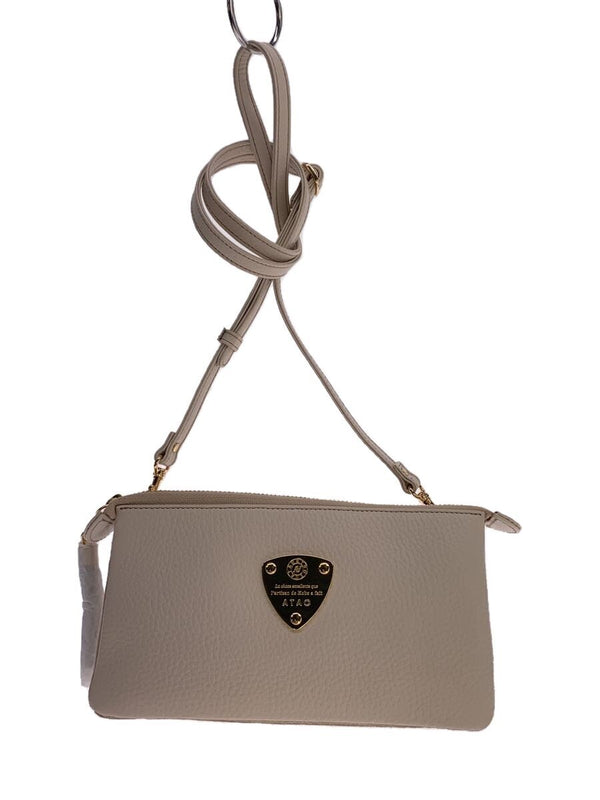 Shoulder Bag White Leather Crossbody Purse Solid Color Casual Everyday