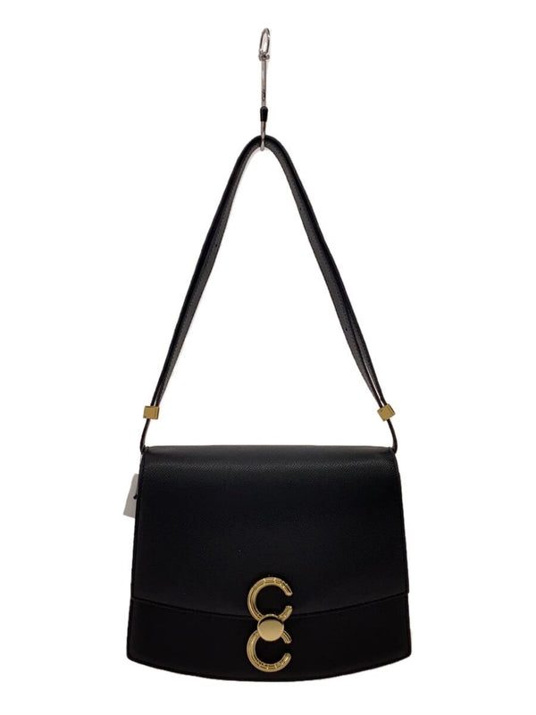 Cafuné Pendulum Bag Leather Shoulder Bag Black Solid Designer Handbag Everyday