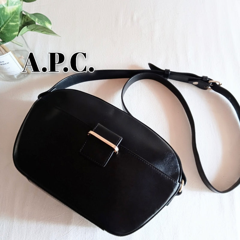 A.p.c. Leather Pouch Shoulder Bag Purse Women Mens Crossbody Bag