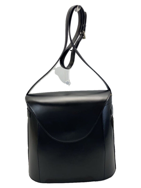 Alaia Shoulder Bag Leather Black Solid Color Designer Handbag Purse