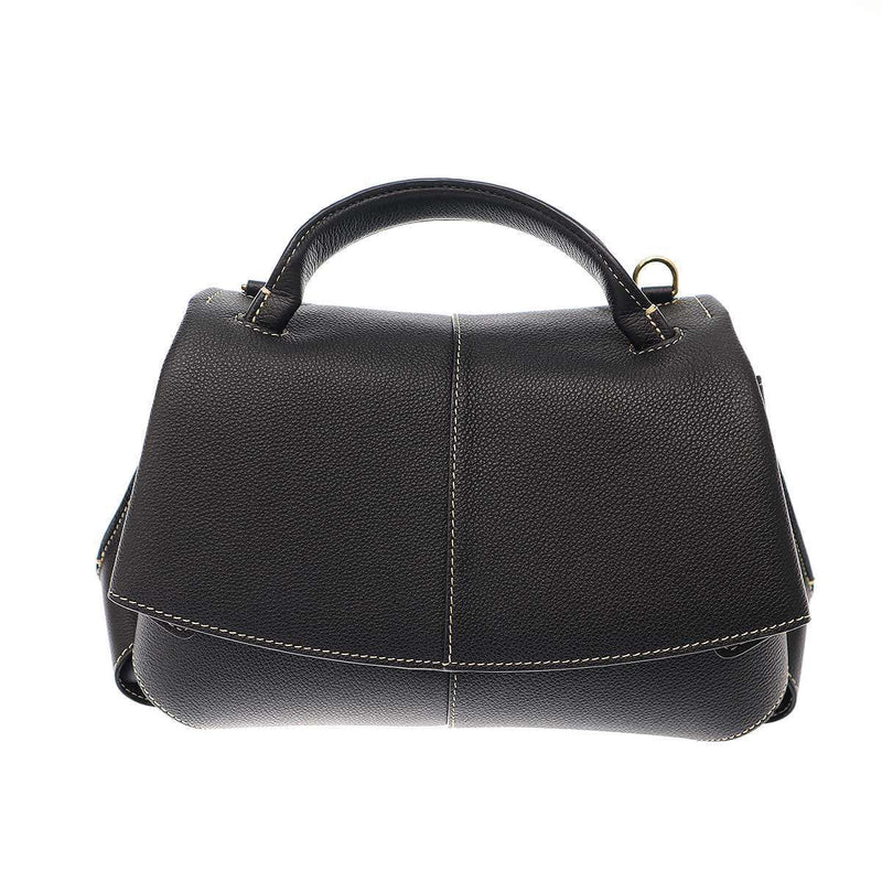 Polene Mokki 2-way Leather Shoulder Bag Black Itge9kh1nane Designer Handbag