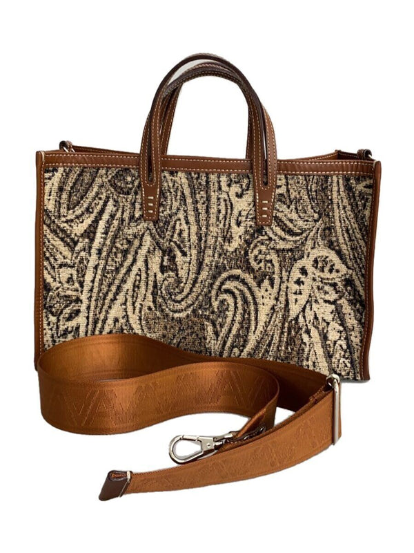 Vacation Angora Brw Shoulder Bag Womens Knit Handbag Casual Travel Purse