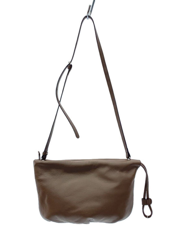 Brown Leather Shoulder Bag Ce-1454 Solid Color Womens Crossbody Everyday