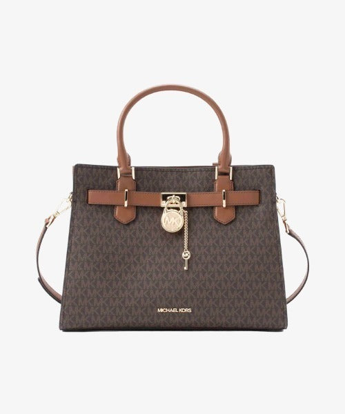 2-way Bag Brown Womens Handbag Free Size Convertible Satchel