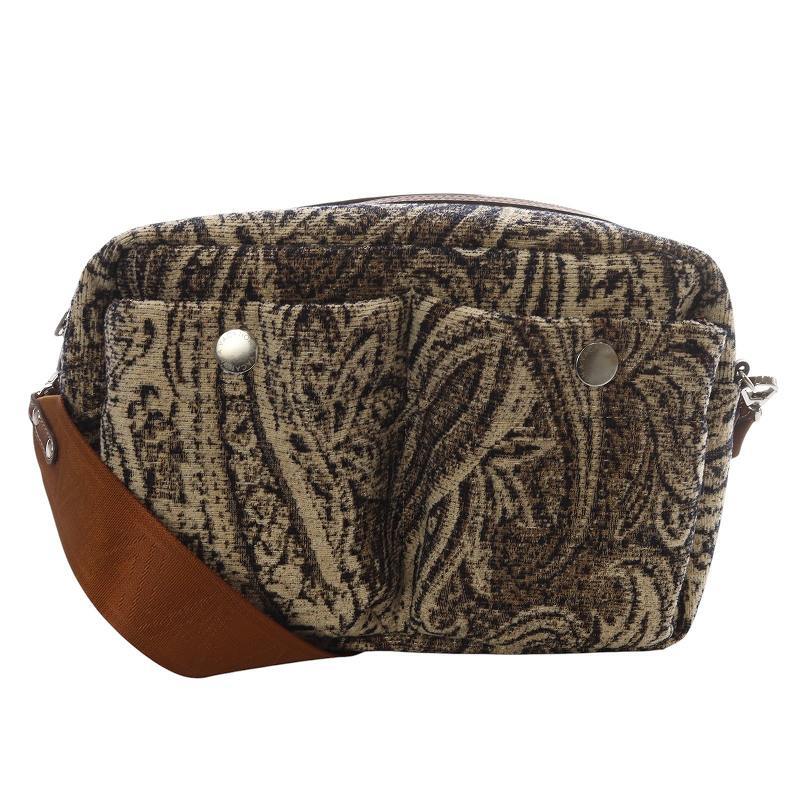 Vacation Tools Ap Shoulder Bag Sr24 Beige Brown Pattern Womens Travel Everyday