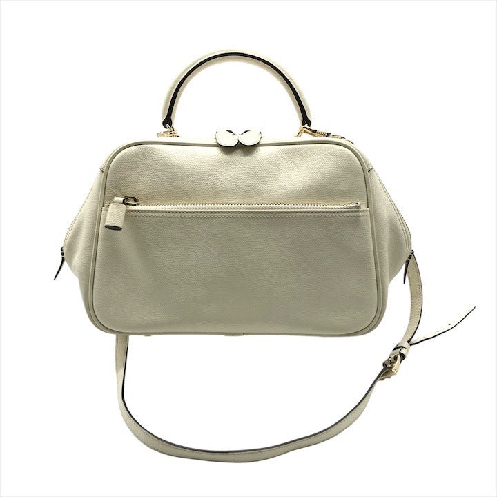 Handbag K5233 White Leather 2-way Bag Shoulder Bag Crossbody For Women