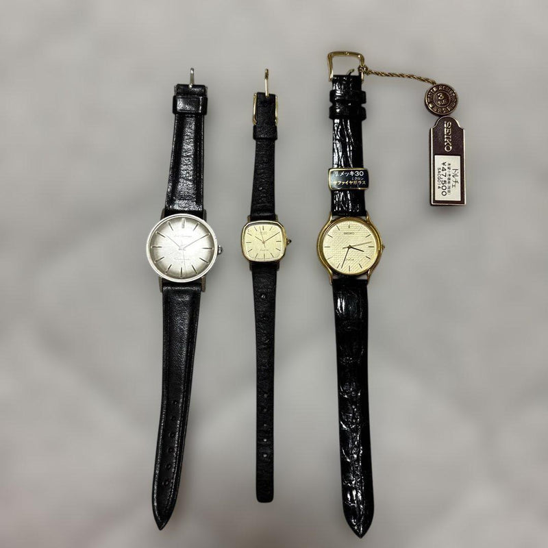Vintage  Watch Collection (3 Pcs) Collectible Timepieces Mens Womens