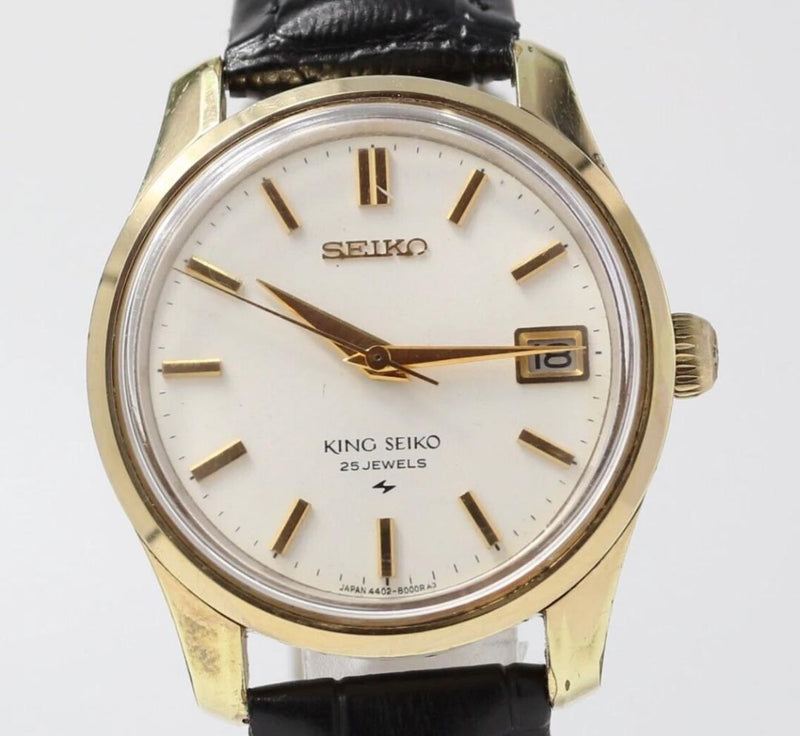 King  4402-8000 Mens Manual Winding Watch Vintage Mechanical Wristwatch