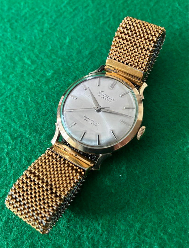 Center Second 14k Gold Filled Star Watch Vintage Dress Watch Gold