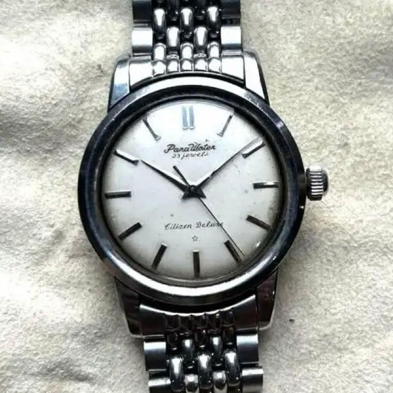 Deluxe Parawater Star Mark Watch Vintage Analog Water Resistant