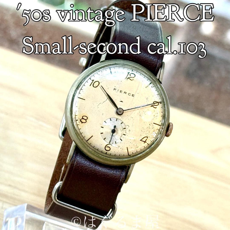 50s  Small Seconds Manual Wind Mens Watch Vintage Style Dress Watch