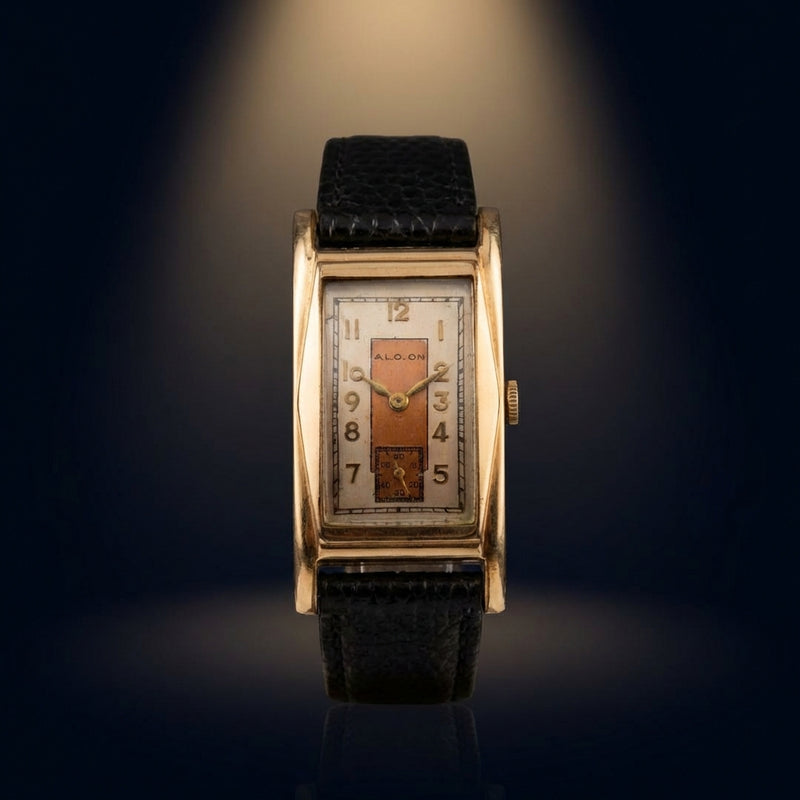 Acalon Rectangular Hand-wound Watch Mechanical Movement Classic Style Dress