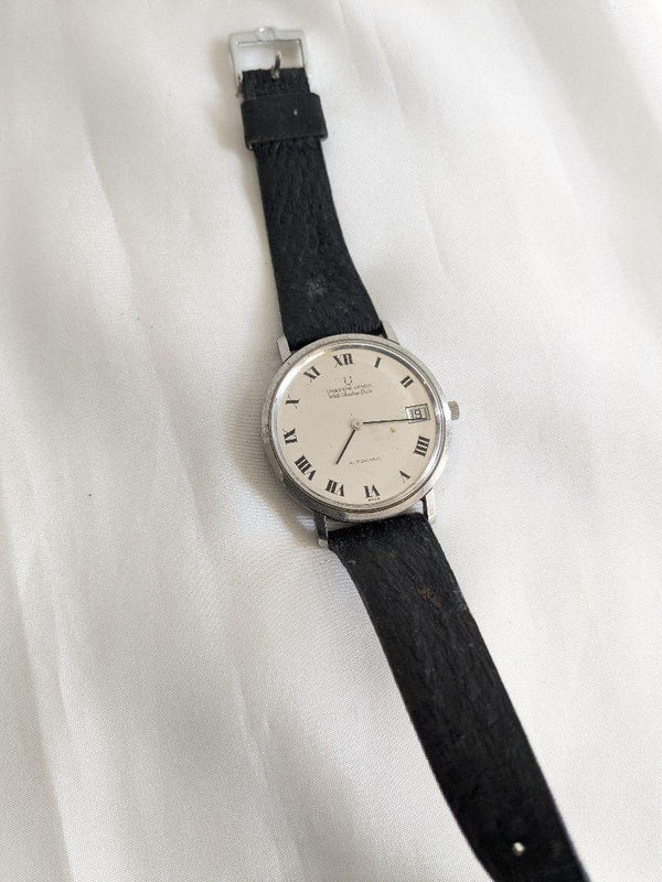 White Shadow Date Watch Junk Condition Vintage Dress Watch