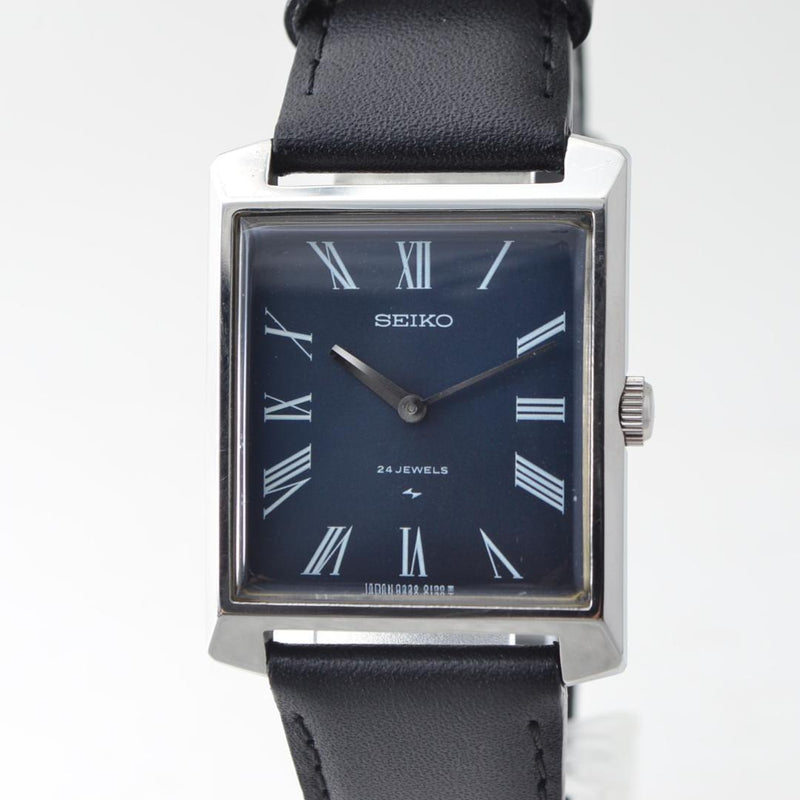 Chariot Tank Manual Winding Navy Roman Watch 220 Serviced With Box Mens