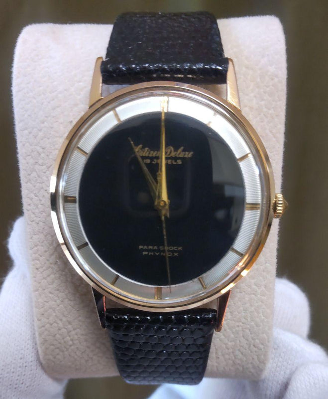 Deluxe Mens Mechanical Hand-wound Watch Classic Analog Timepiece