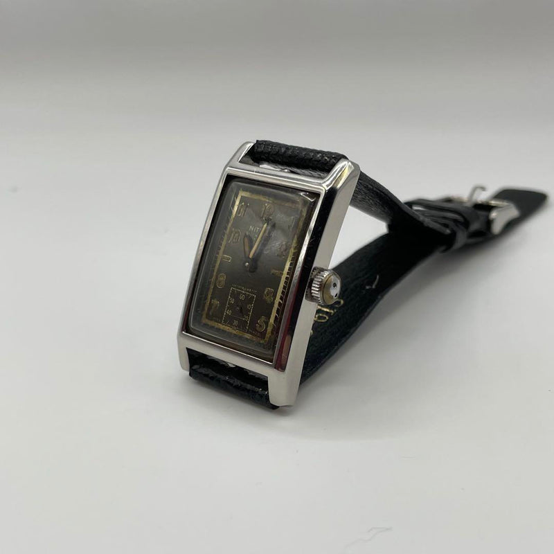 Nitella Rectangular Hand-wound Watch Mechanical Wristwatch Classic Dress Watch