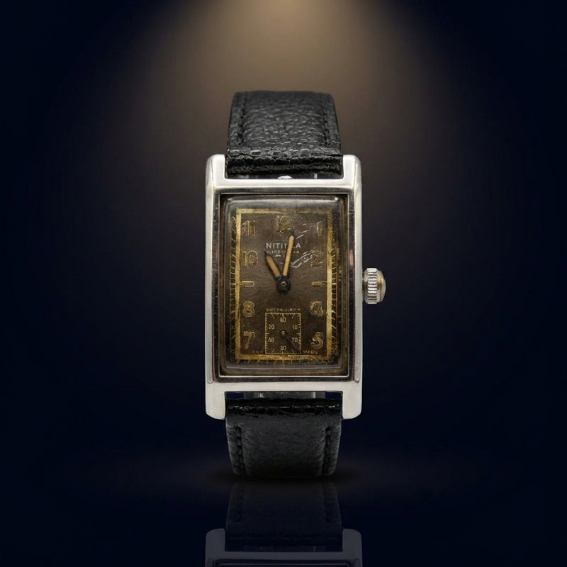 Rectangular Hand-wound Watch Mechanical Wristwatch Classic Dress Watch