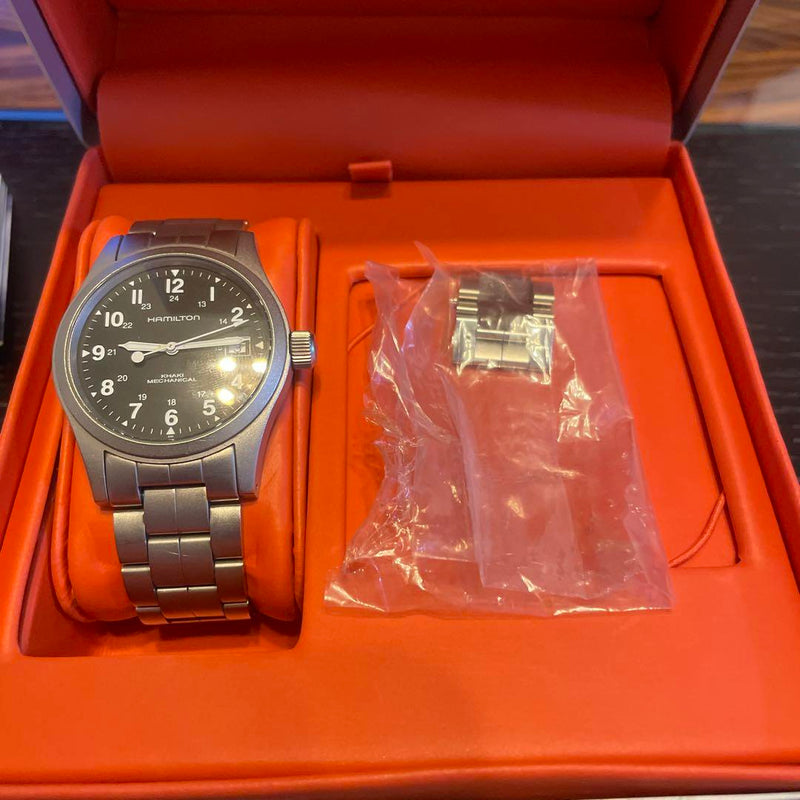 Khaki Field Mechanical 38mm Watch H69439931 Stainless Steel Military