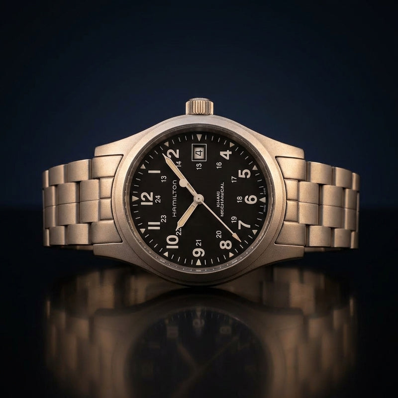 Khaki Field Mechanical 38mm Watch H69439931 Stainless Steel Military