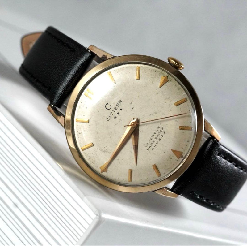 C-mark 50s Three Star Mens Wristwatch Manual Wind Vintage Mechanical