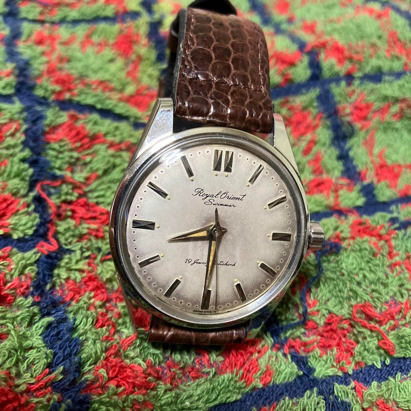 Showa Retro Royal  Swimmer 19 Jewels Hand-winding Watch Overhauled