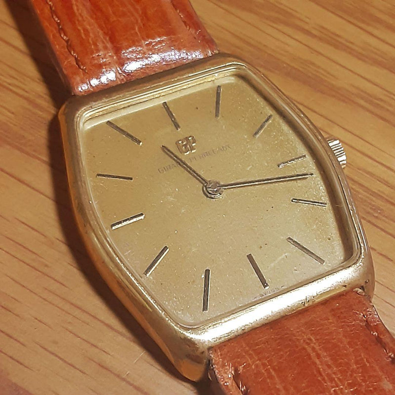 Girard Perregaux Octagon Gold Hand-winding Mens Watch Vintage Mechanical