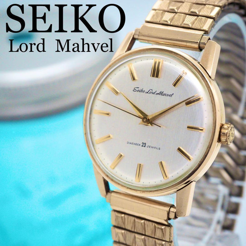 278  Mens Watch Hand-wound Lord Marvel Vintage Gold Dress Watch Classic