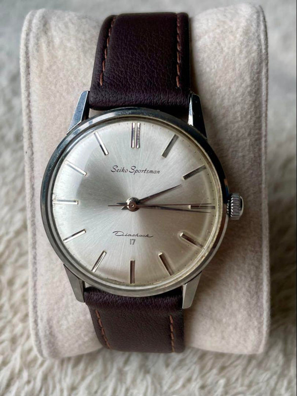 Sportsman 17 Jewels Hand-winding Watch Silver Vintage Mens Dress Watch