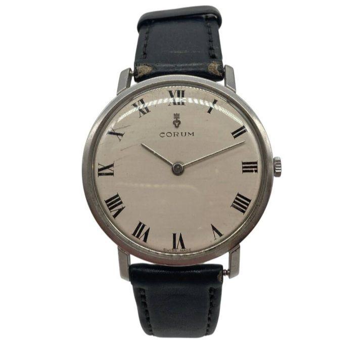 Corum Hand-wound Watch Silver Dial Swiss Made Luxury Timepiece