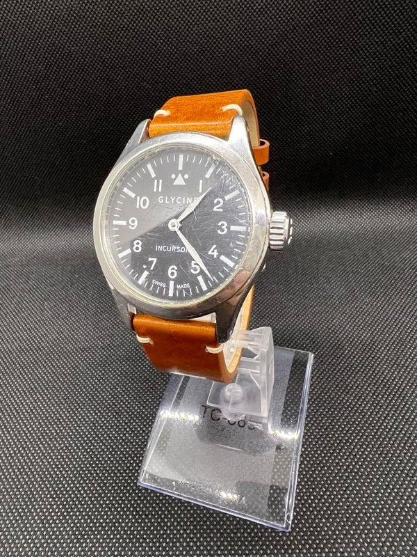 Glycine Incursore Watch 46mm Swiss  Pilot Watch Gl0093 Stainless Steel